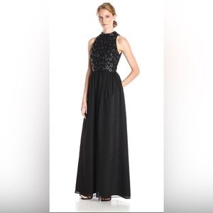 NWT, Never Worn or Altered “Adrianna Papell” Halter Floral Bodice A-Line Dress